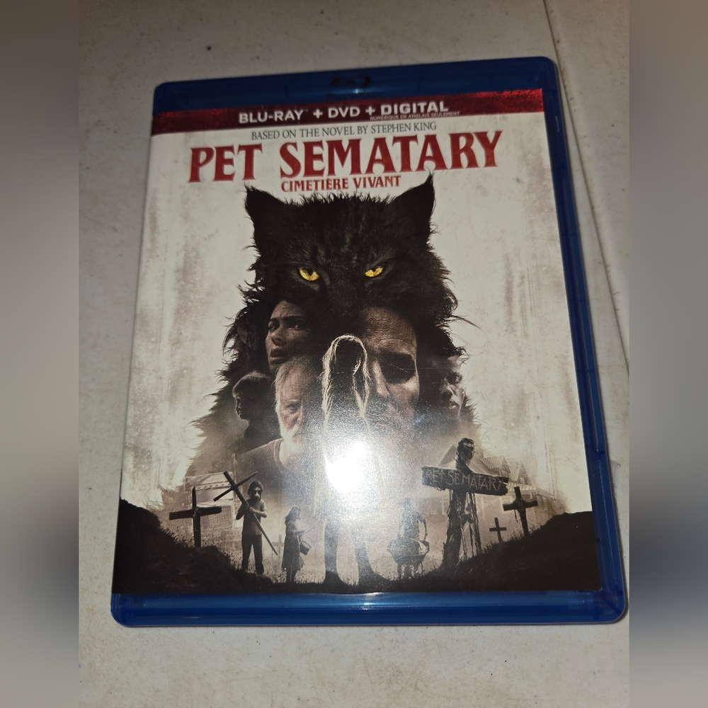 Pet Semetary Blu-ray & DVD (Stephen King) CLASSIC HORROR
